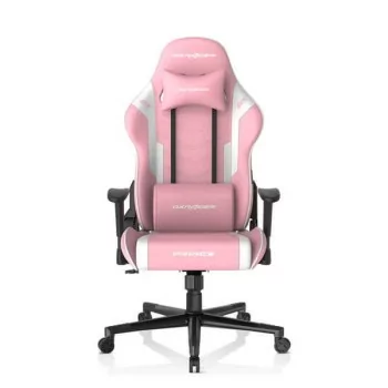 DXRacer P132 Prince Series Gaming Chair Pink-White